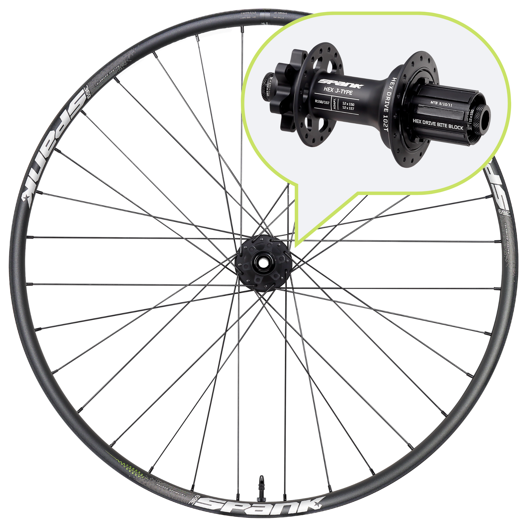SPANK SPIKE 369 Vibrocore™ REAR Wheel – SPANK Industries SPANK SPIKE 369 Vibrocore™ REAR Wheel – SPANK Industries